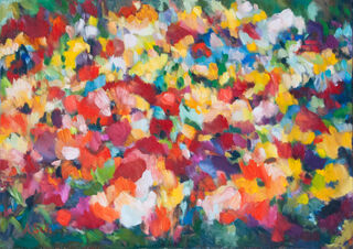 Bild "Er reicht den Violinen eine Blume" (2019)