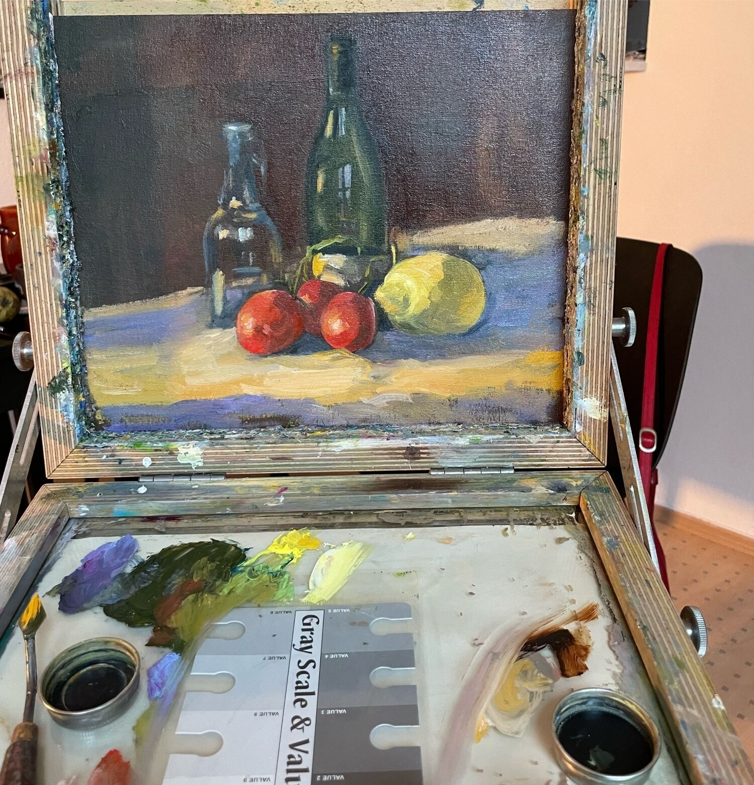 Picture "Small still life with bottle" (2023)