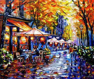 Bild "Herbstliches Café" (2025)