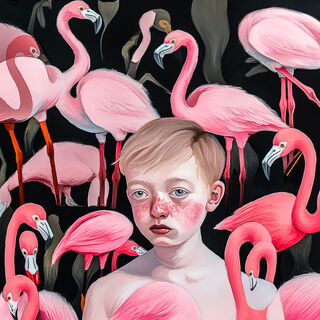 Bild "Flamingo Boy" (2023)