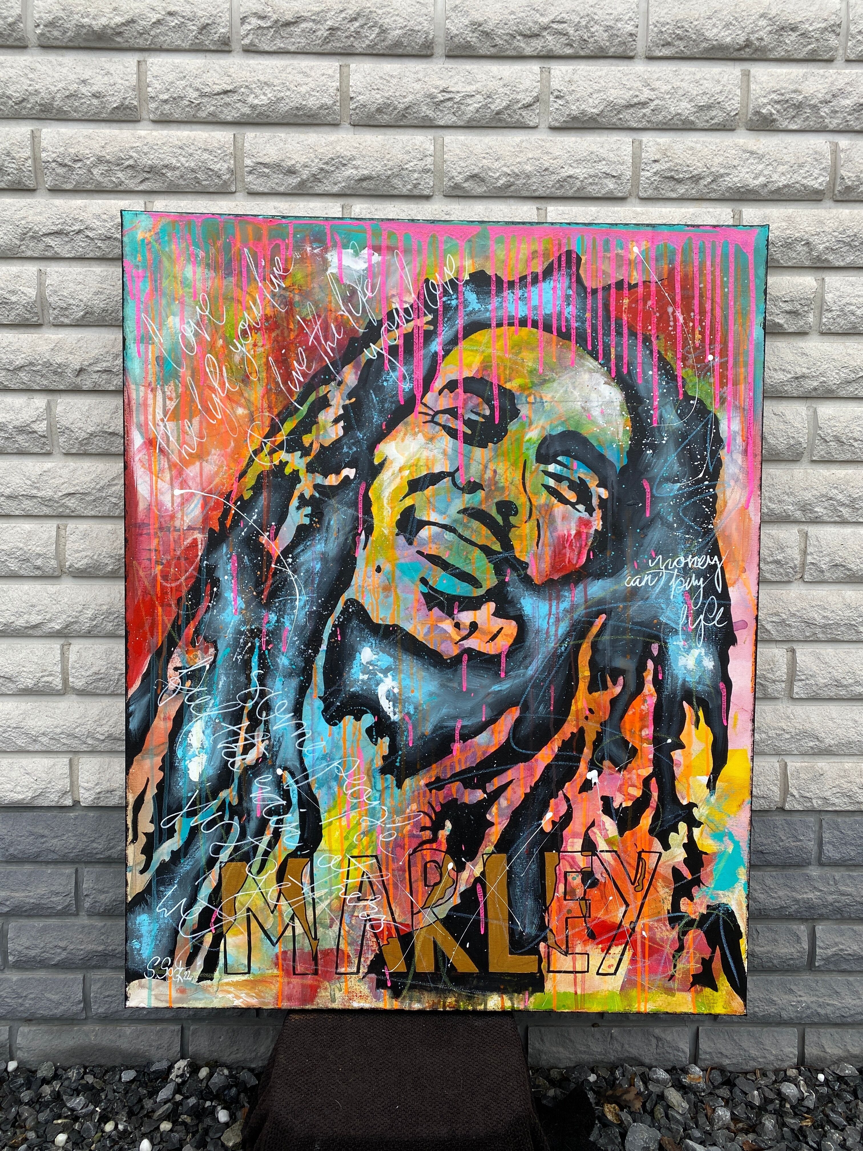 Picture "money can't buy life - Bob Marley" (2022)