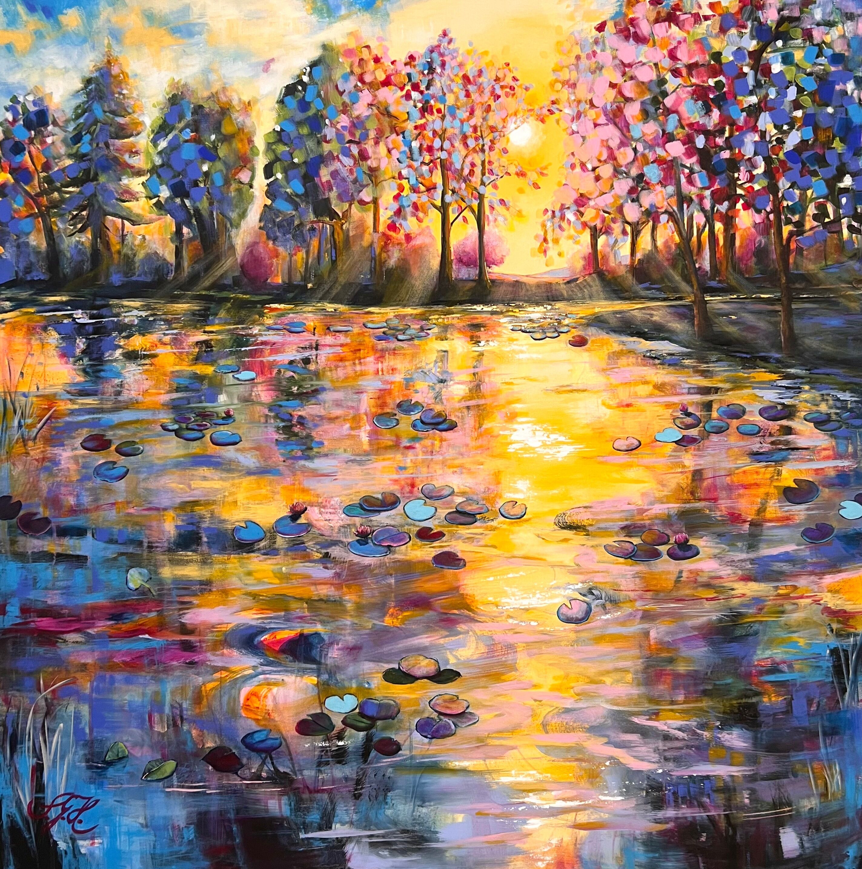 Bild "Sunshine On The Pond 10" (2023)