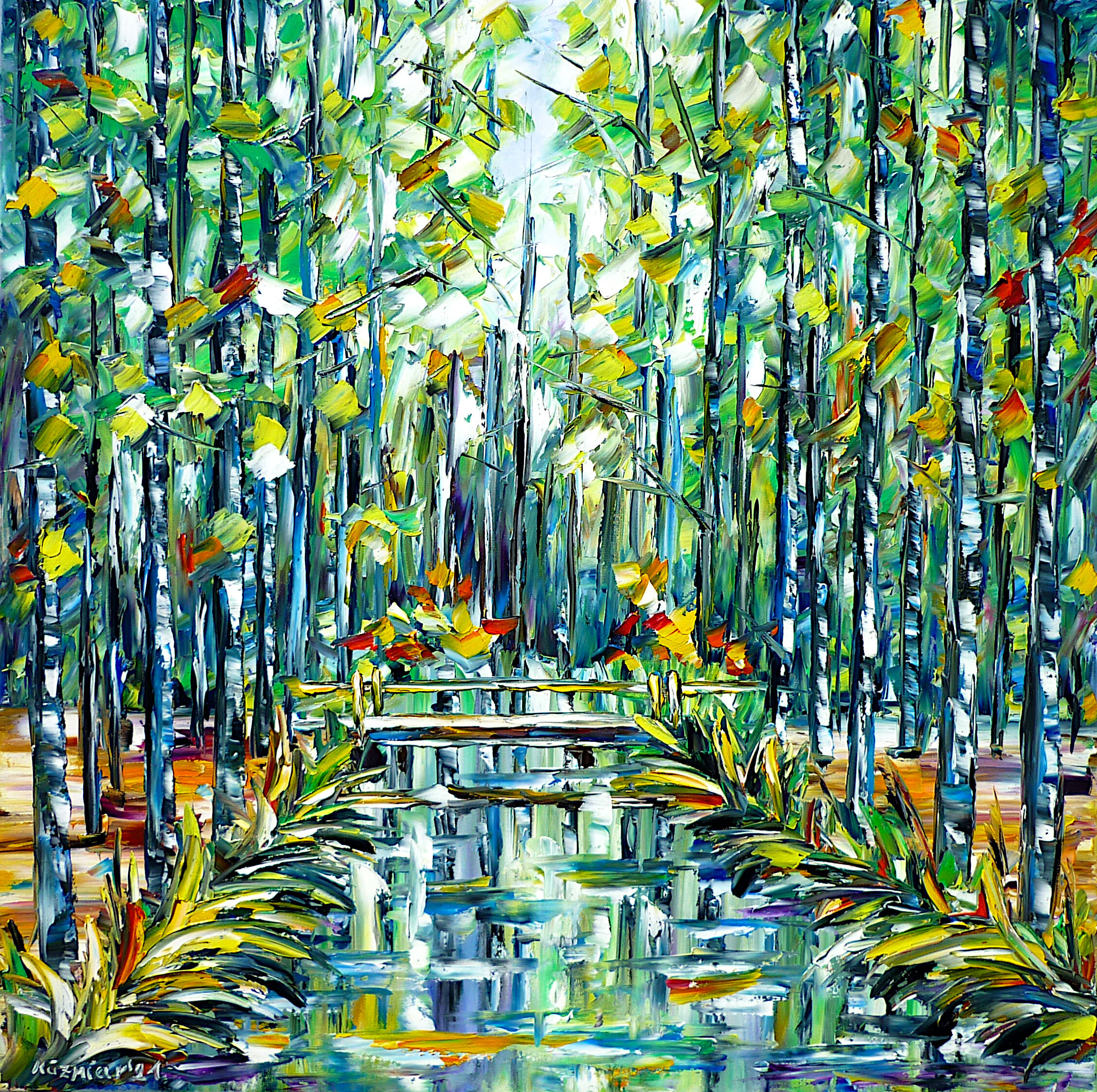 Bild "Waldfluss" (2021)