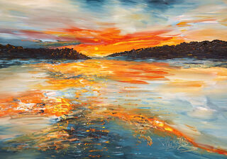 Bild "Romantic Evening Lake S 1" (2025)