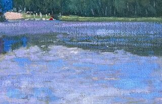 Picture "Autumn arrives at Lake Wolgast." (2024)