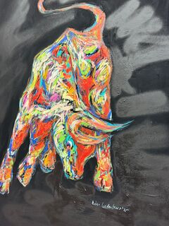 Picture "Bull on black" (2025)