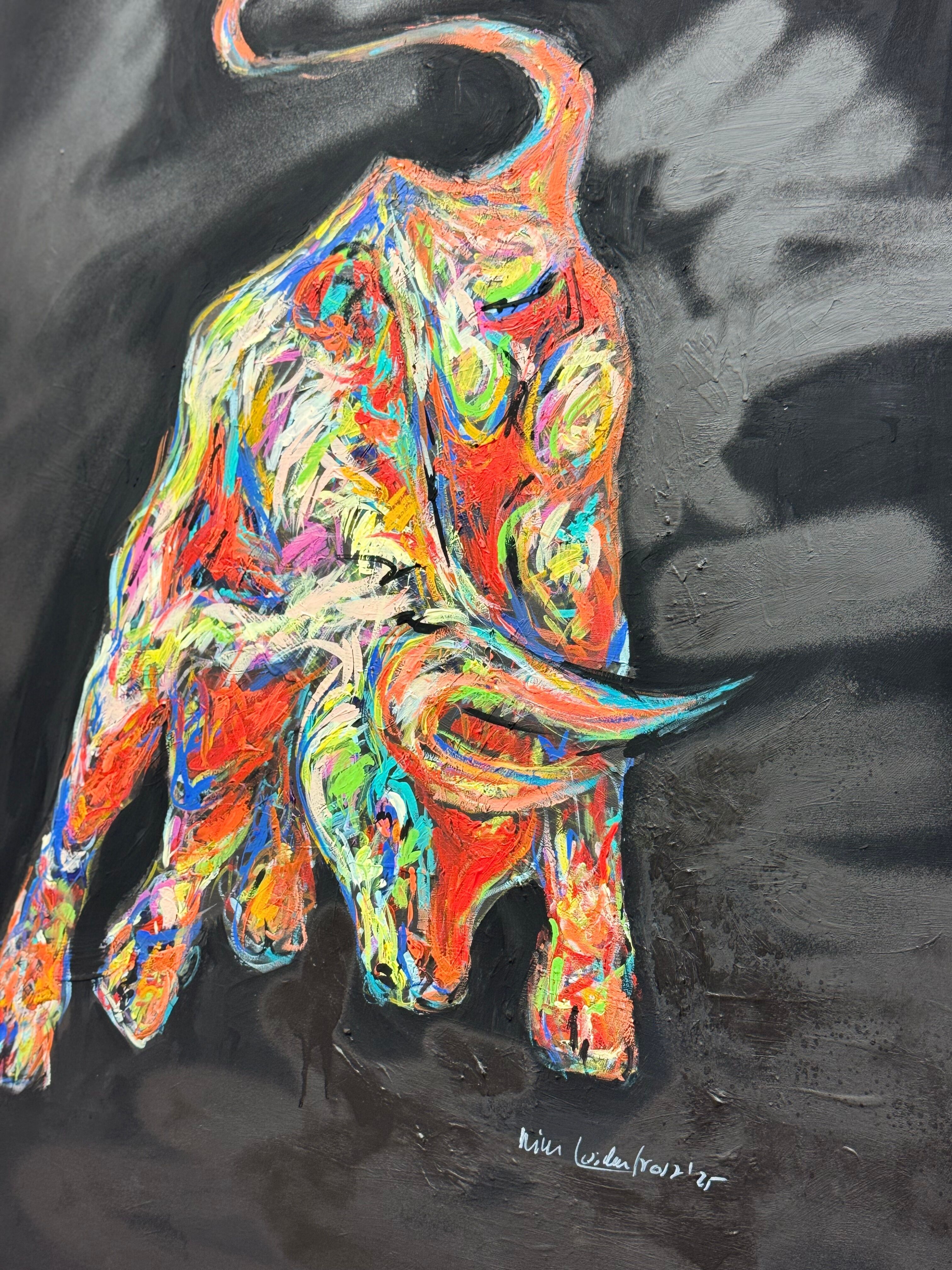 Picture "Bull on black" (2025)