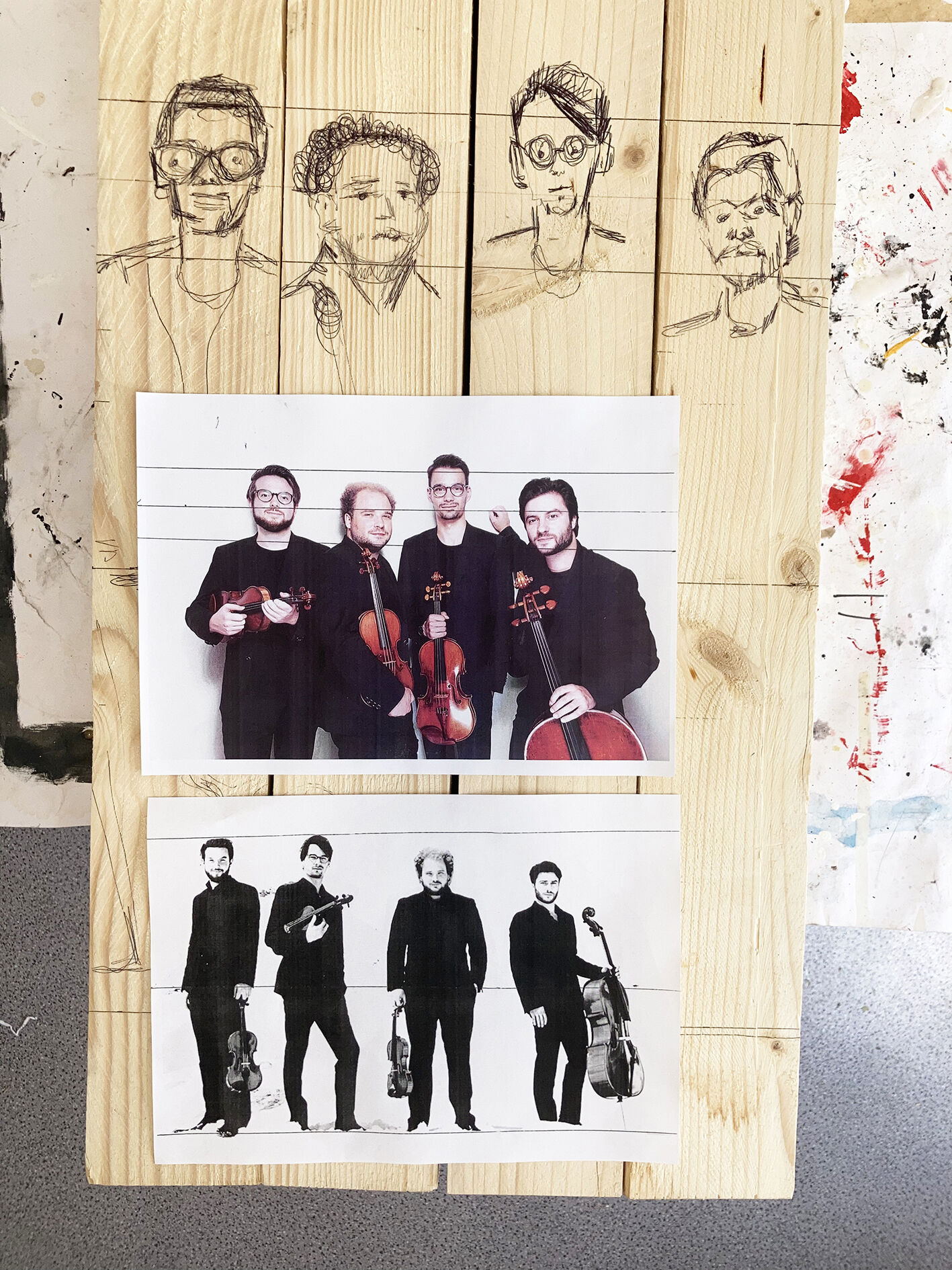 Skulptur "Goldmund Quartett" (2022)