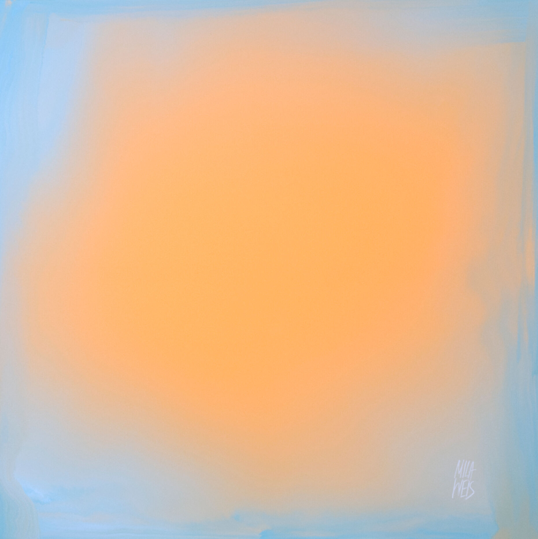 Picture "The Beginning /Peach Fuzz In Blue" (2023)