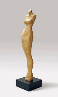 Sculpture "Model (wooden figure)" (2001)