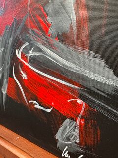 Picture "Fighting bull in gray" (2025)