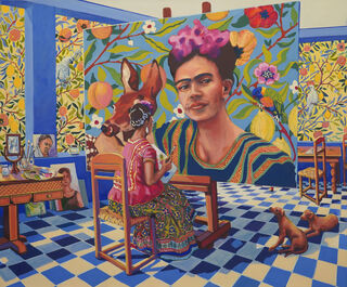 Picture "Frida paints Frida" (2021)