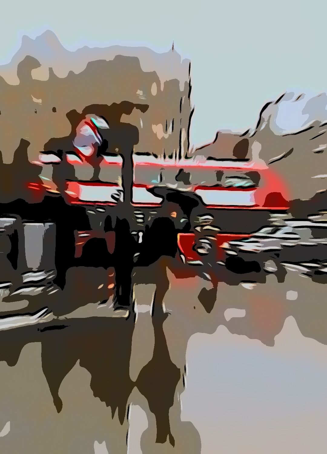 Picture "Red bus blur" (2025)