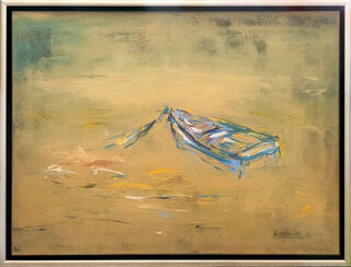 Bild "Boot in Gold" (2017)