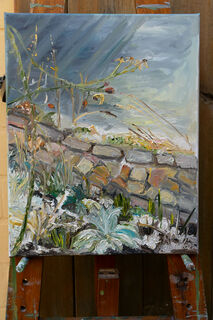 Picture "At the pond in January I" (2024)