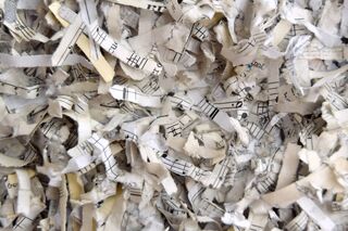 Sculpture "Melodic Paperwork" (2022)