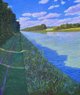 Bild "Licht und Schatten am Mittellandkanal" (2024)