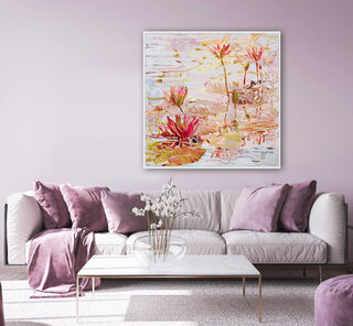 Bild "Pink Water Lilies" (2023)