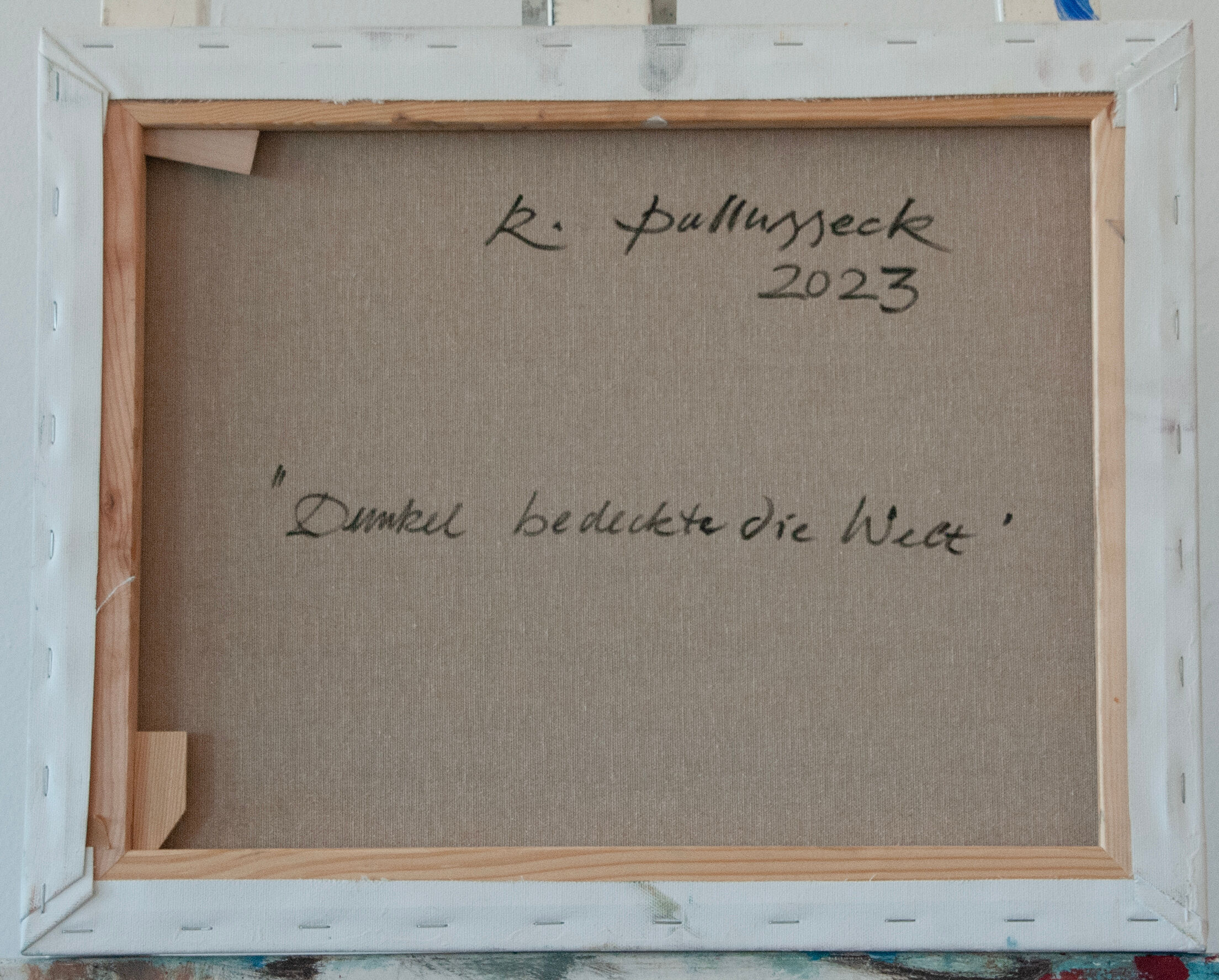 Bild "Dunkel bedeckte die Weilt" (2023)