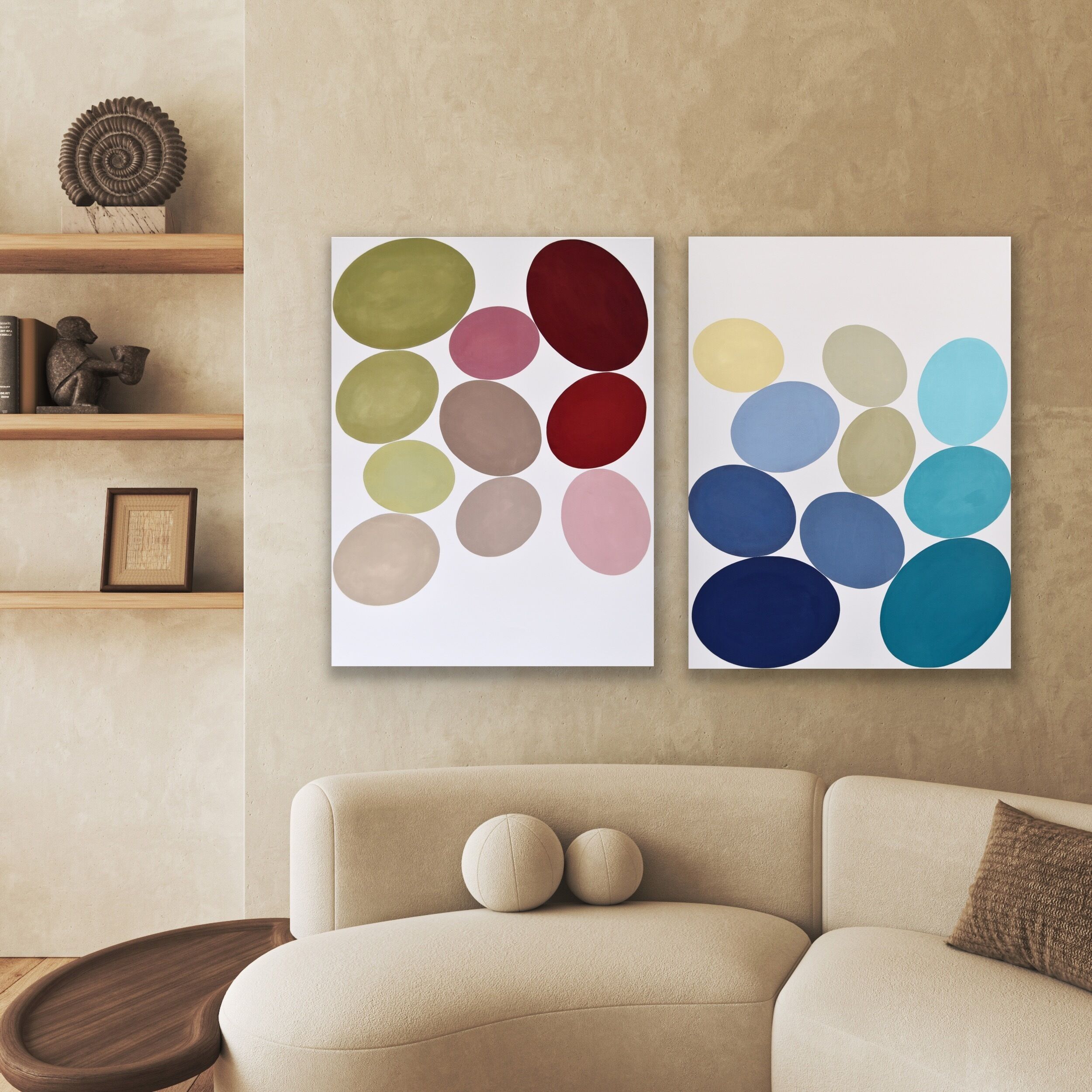 Picture "Minimalist Color Scheme #7 (Diptych)" (2025)