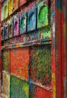 Picture "Bullfighting - abstract, colorful painting" (2012)