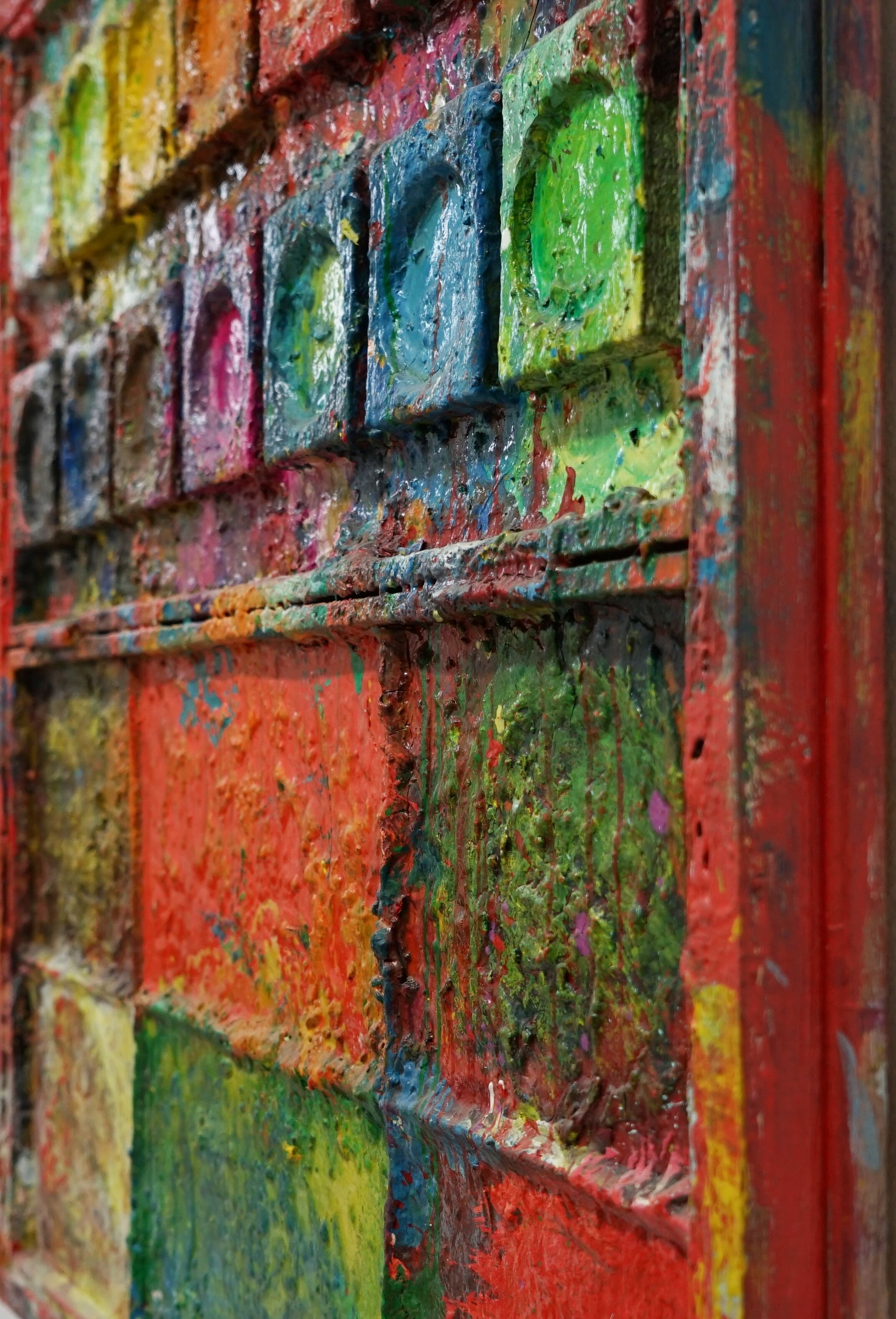 Picture "Bullfighting - abstract, colorful painting" (2012)