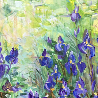 Bild "Blue irises" (2023)