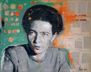 Bild "Simone (de Beauvoir) - en avance sur son temps" (2022)