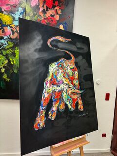 Picture "Bull on black" (2025)