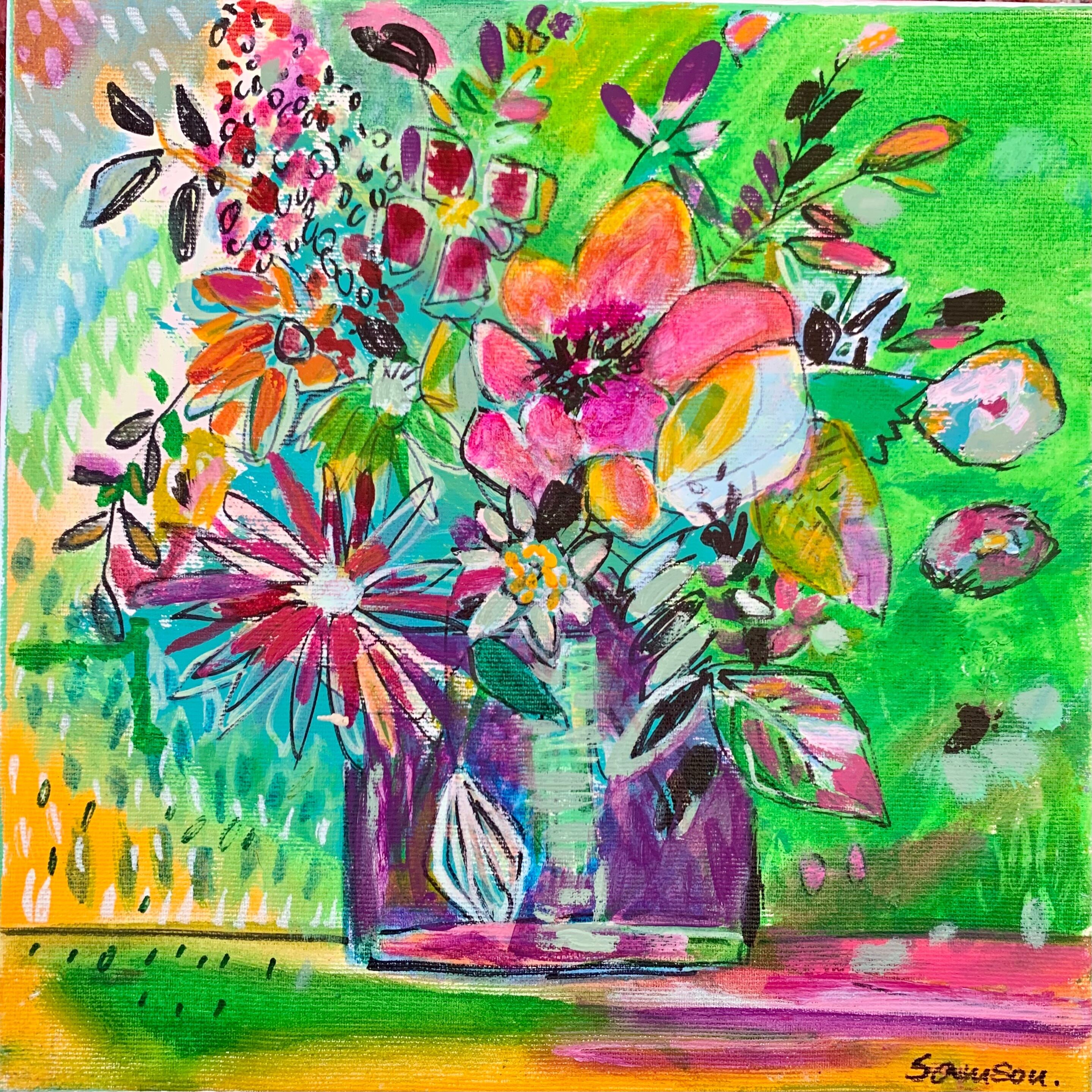 Picture "Bright bouquet of flowers" (2024)