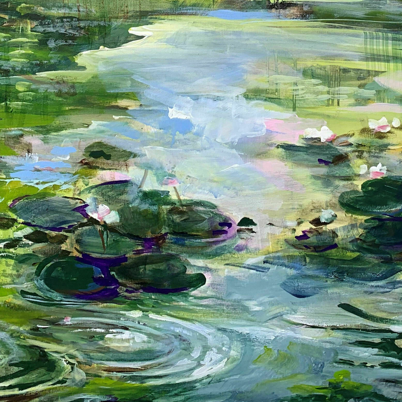 Picture "Summer pond" (2021)