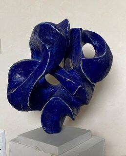 Sculpture "The blue ear" (2024)