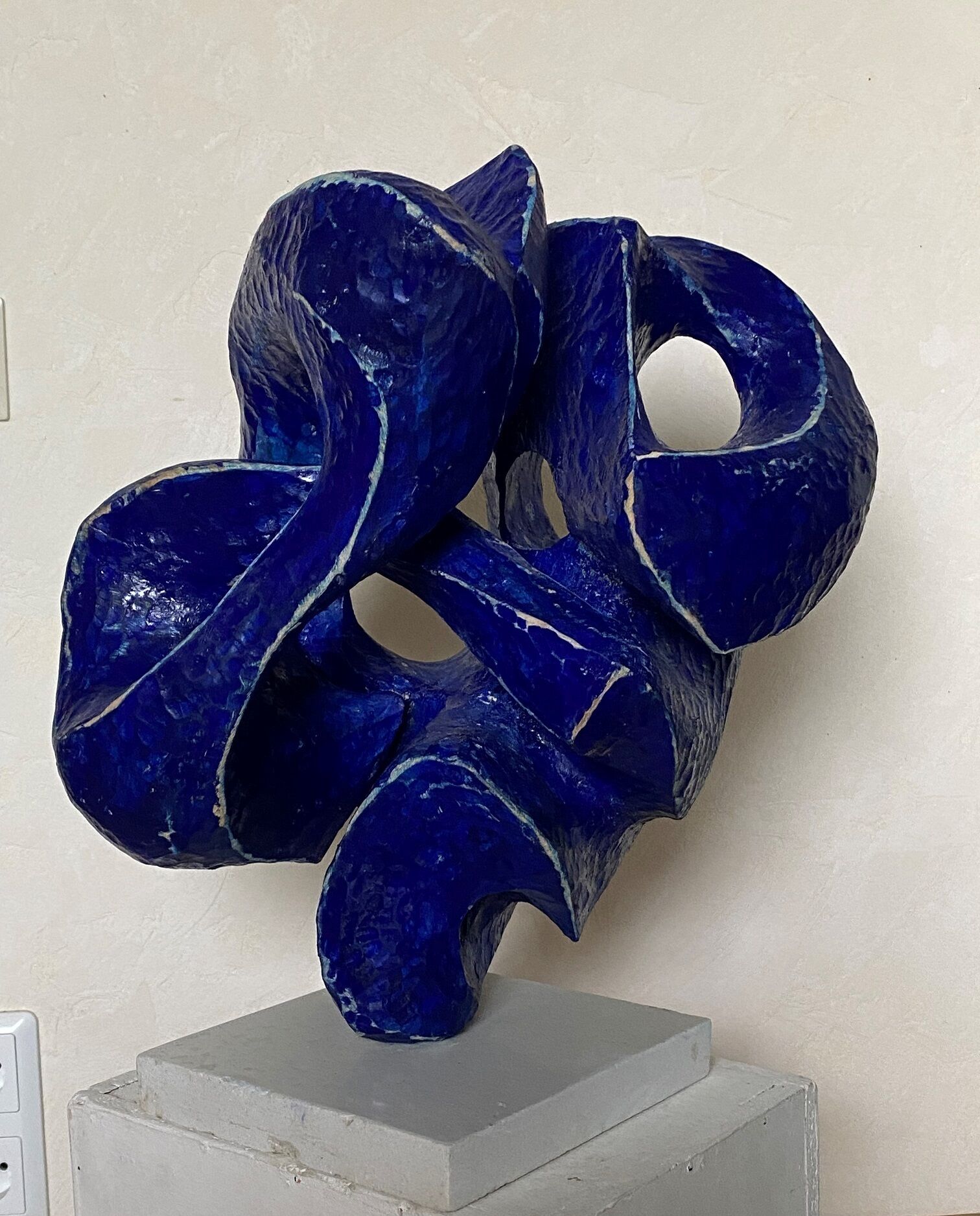 Sculpture "The blue ear" (2024)