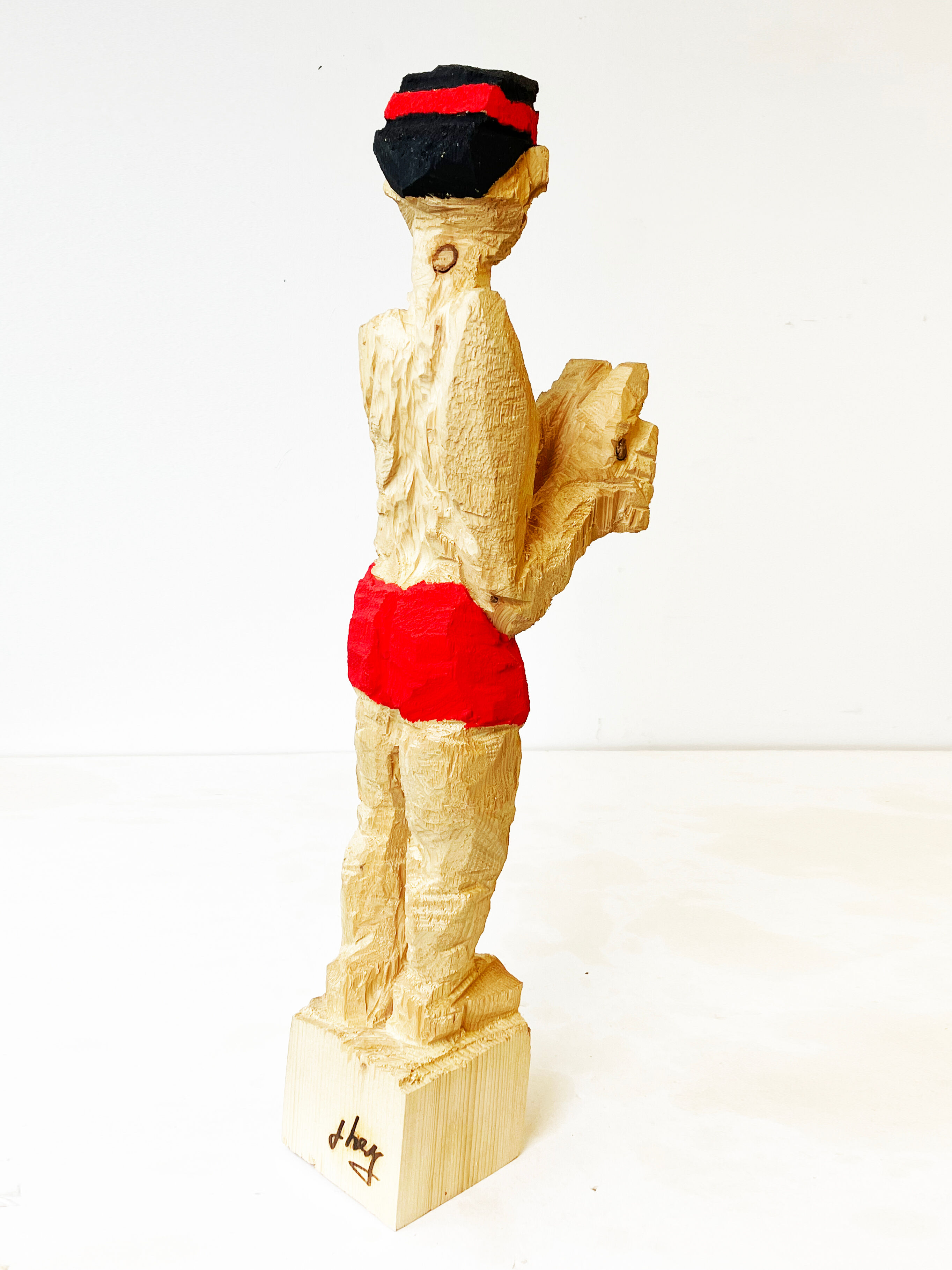 Sculpture "Man about to jump" (2022)
