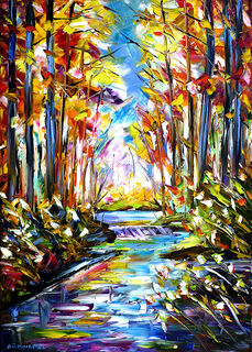 Picture "Autumn Brook" (2022)