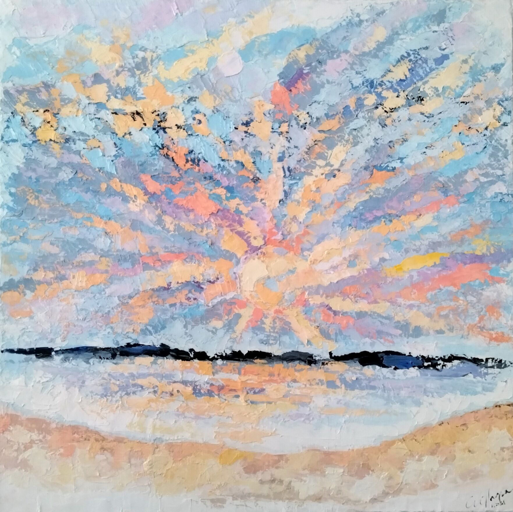 Picture "This sun fascinates me" (2021)