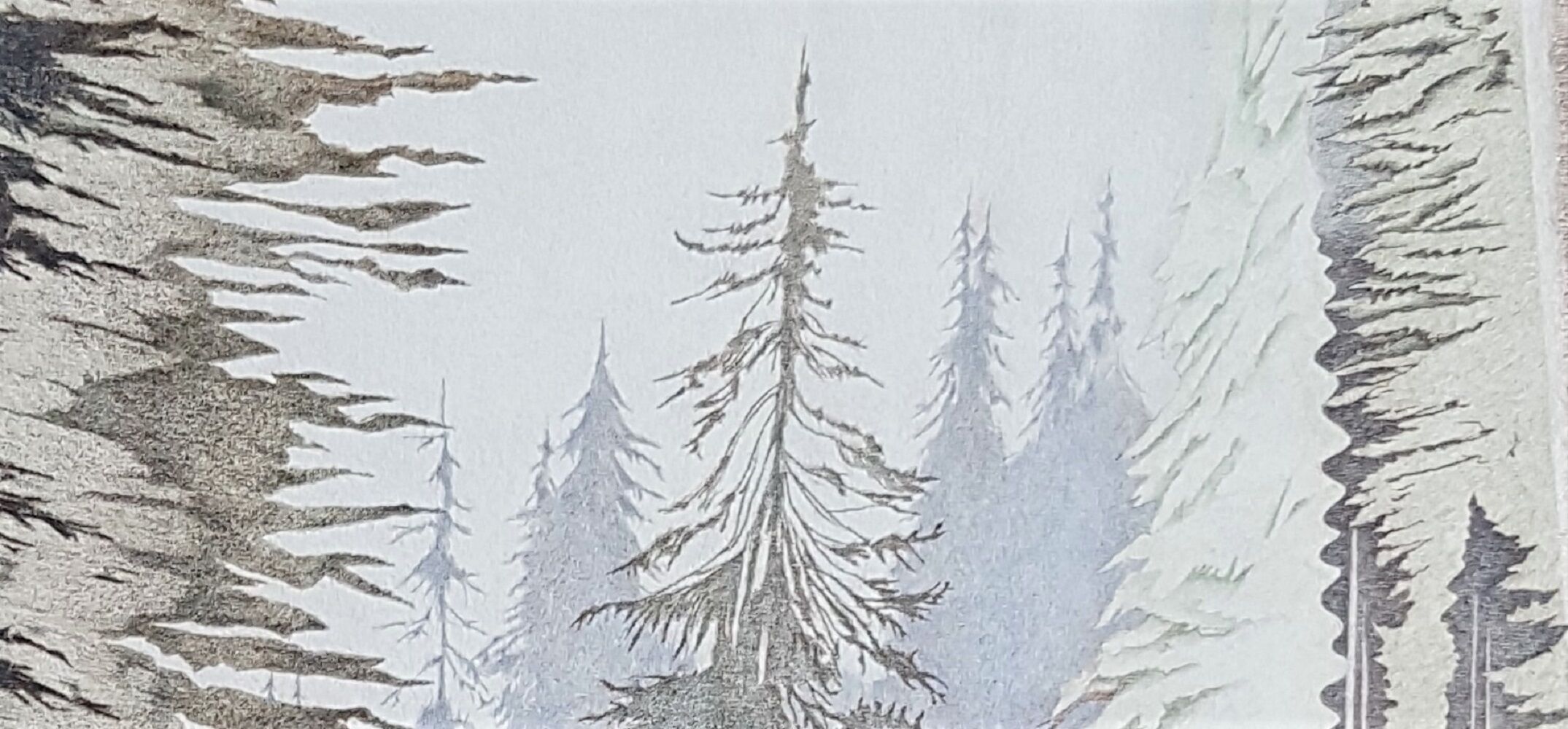 Bild "Mann, Wald, Formen" (2013)