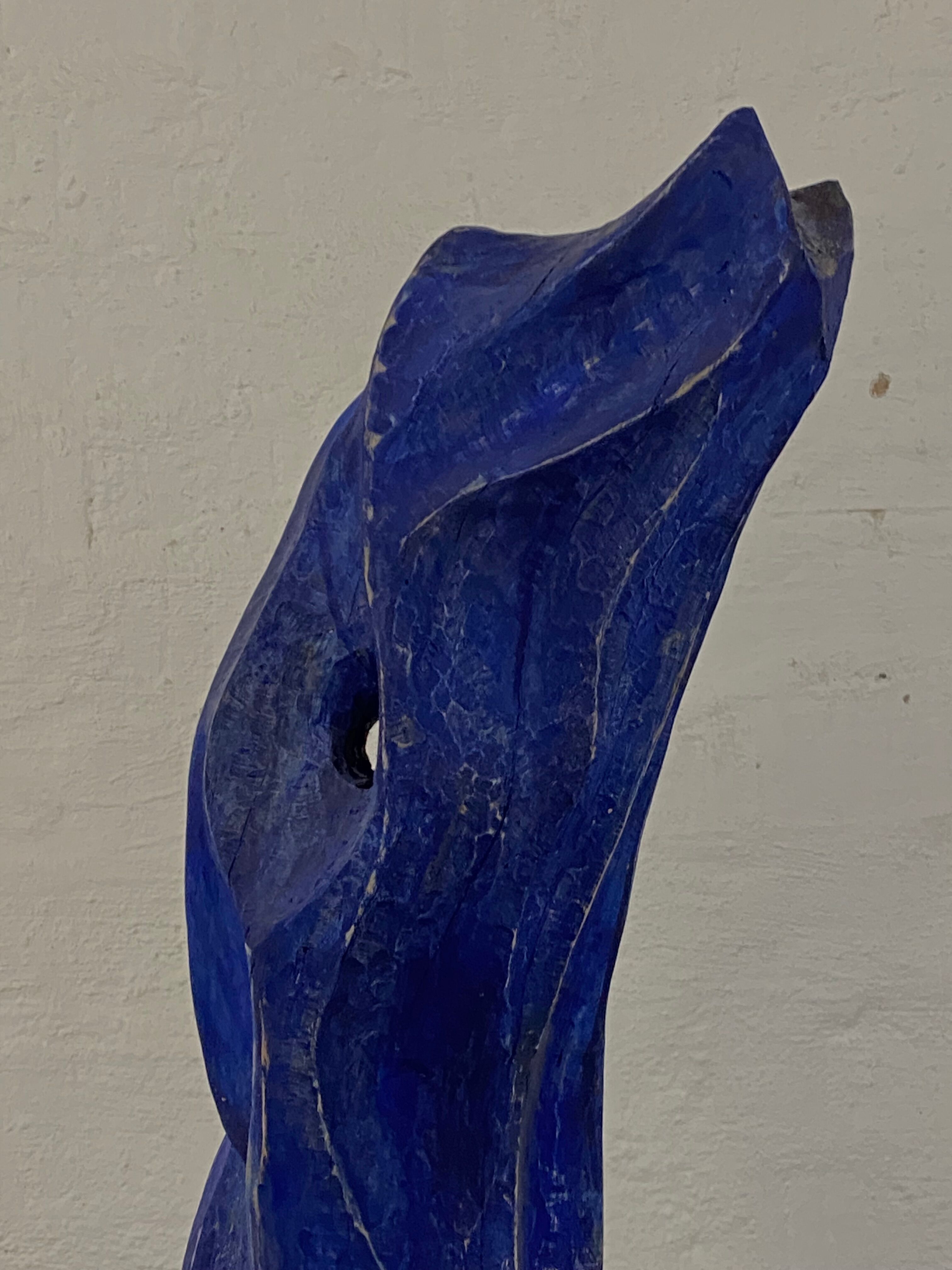 Skulptur "Blauer Fluß" (2023)