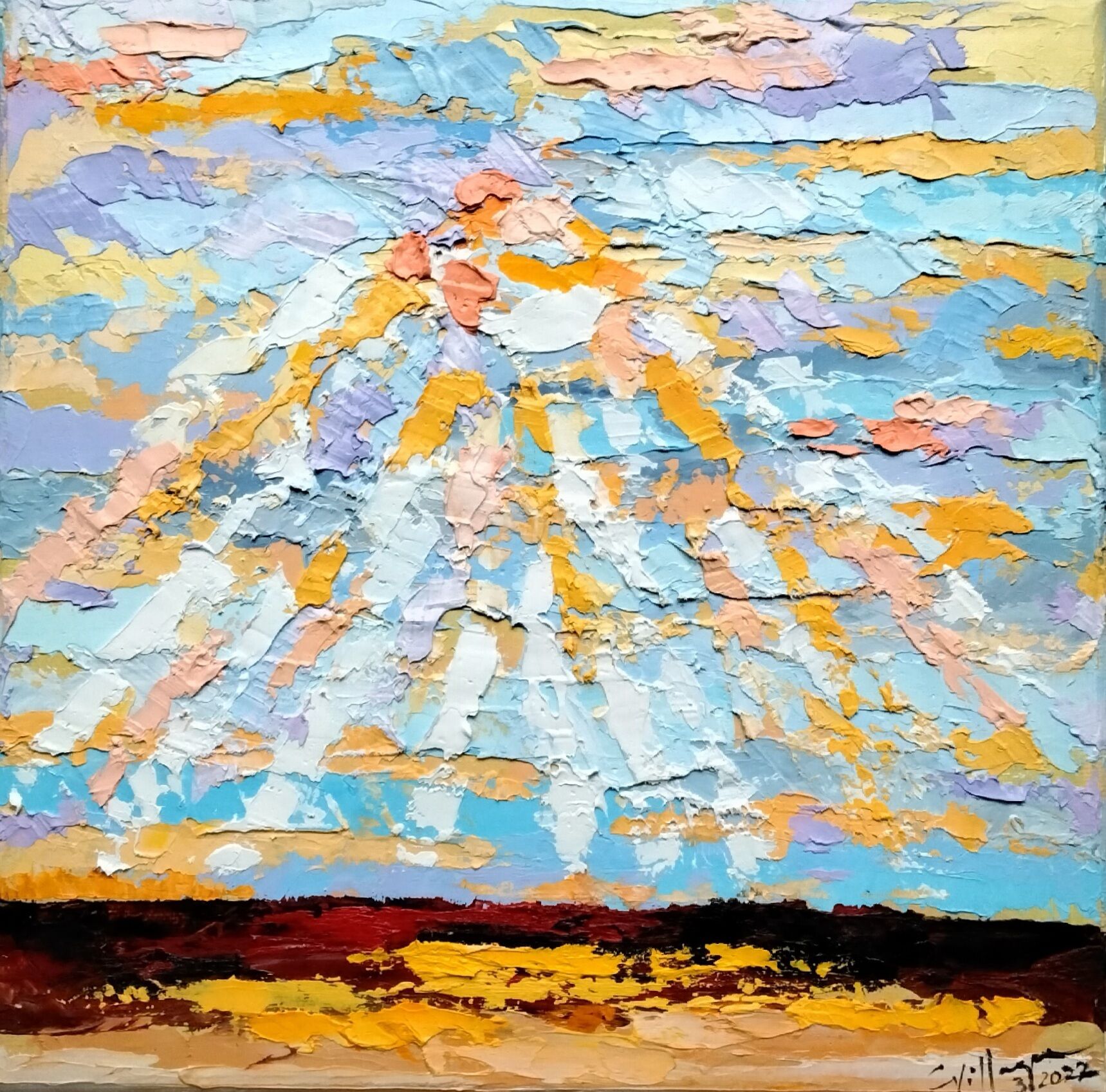 Bild "Sonne" Variation II" (2022)