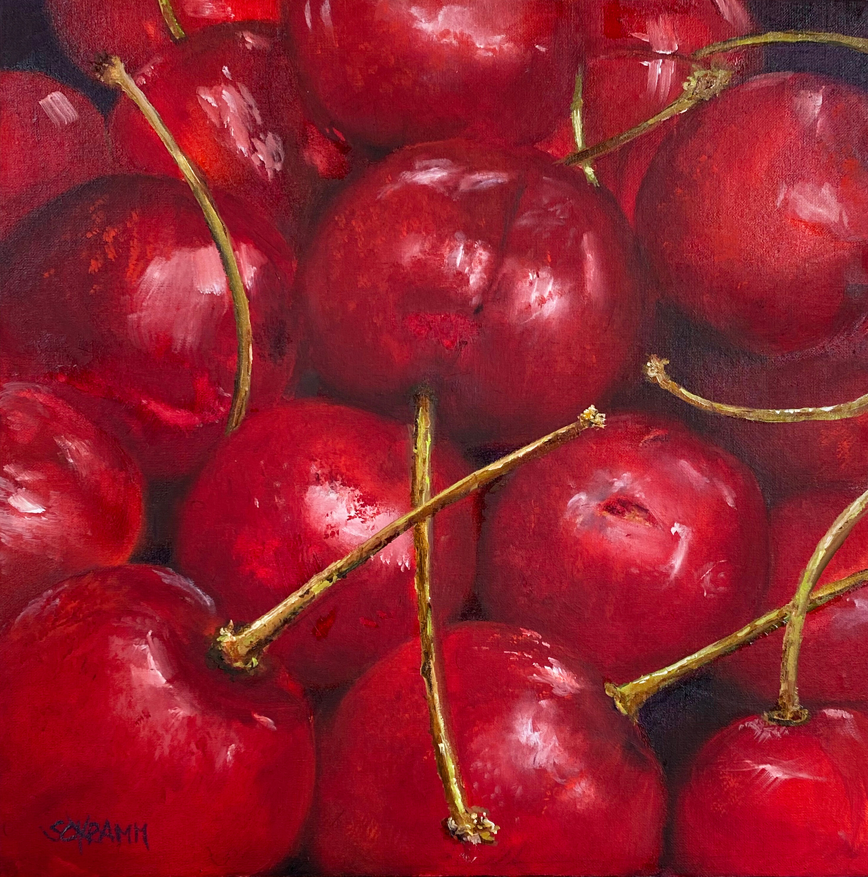 Bild "Kirschen /  Cherries   (Werk-Nr. 210401)" (2020)