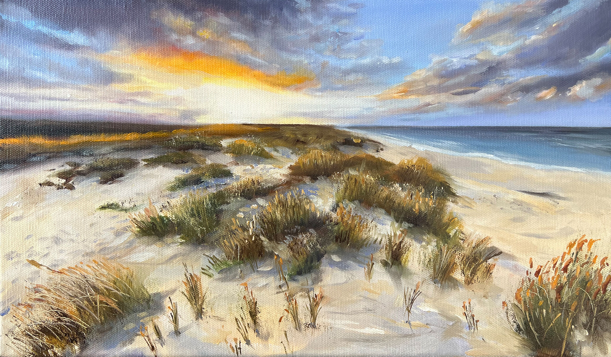 Bild "Sylt Nordsee - Dünen bei Sonnenuntergang (#230911)" (2023)