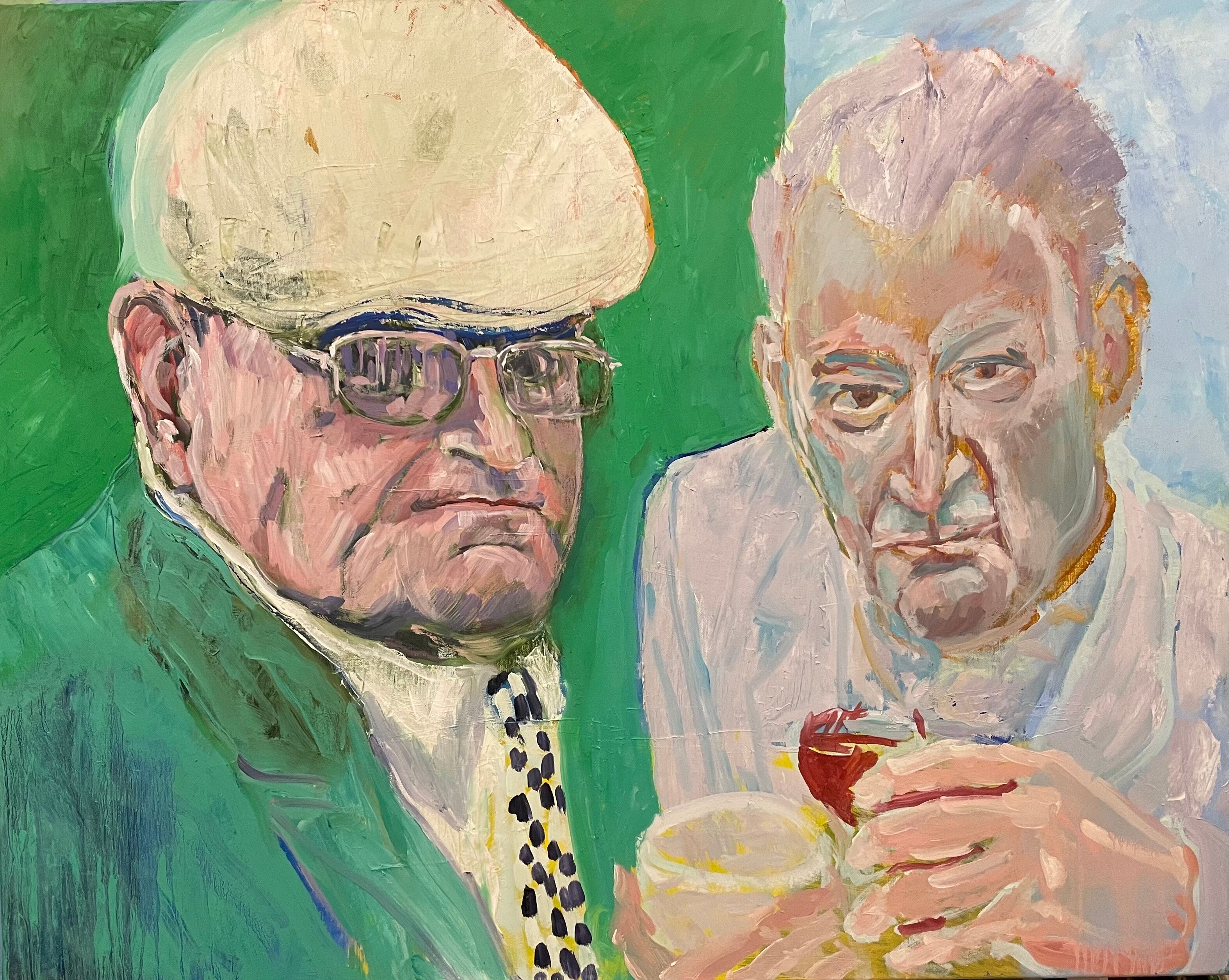 Bild "David Hockney und Lucian Freud" (2022)