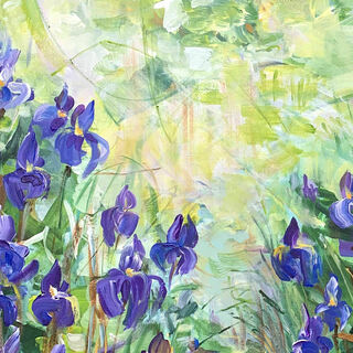 Bild "Blue irises" (2023)