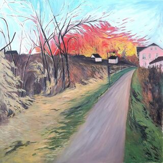 Bild "Der Weg am Abend" (2023)