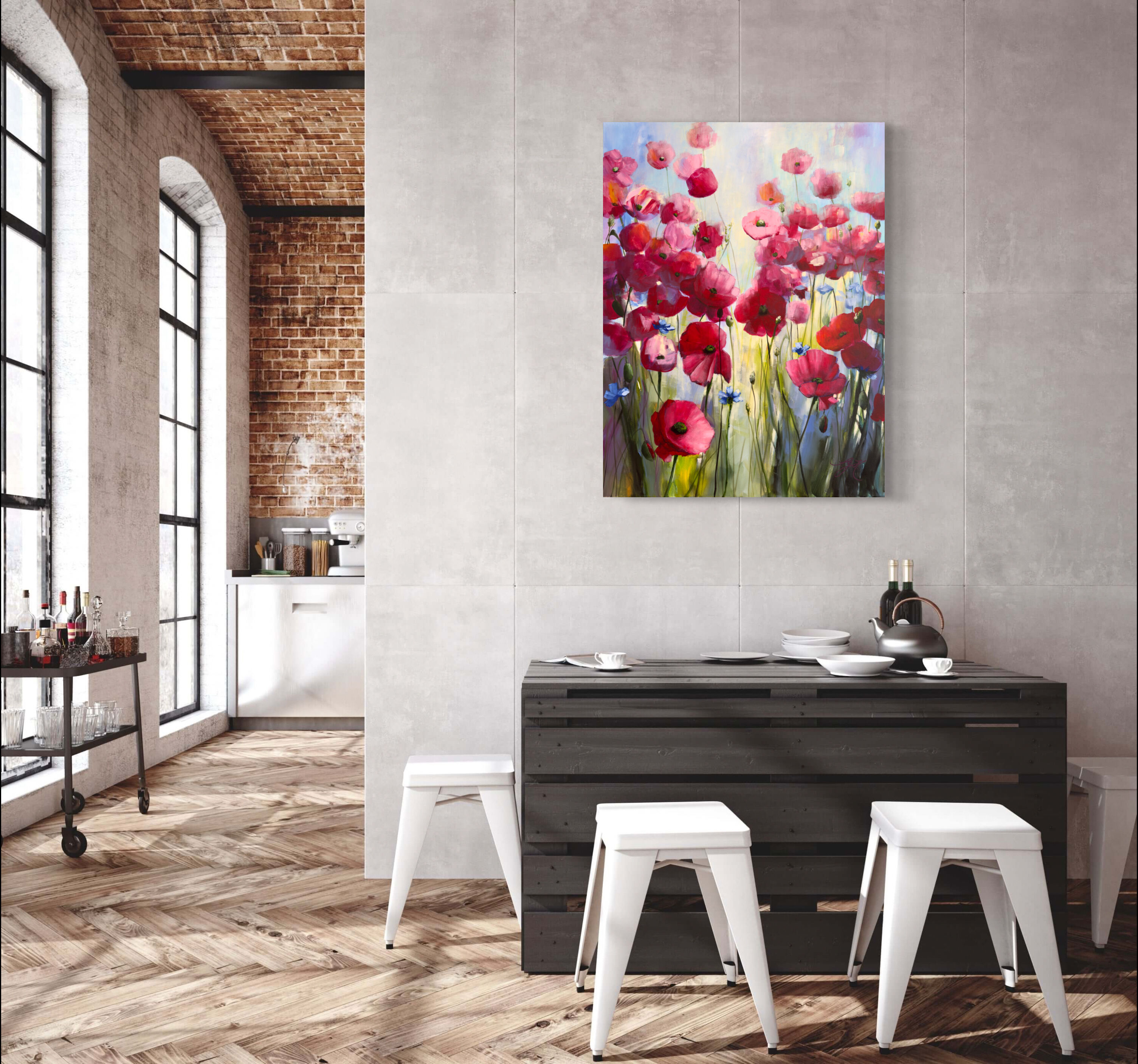 Bild "Poppies Land 11" (2024)
