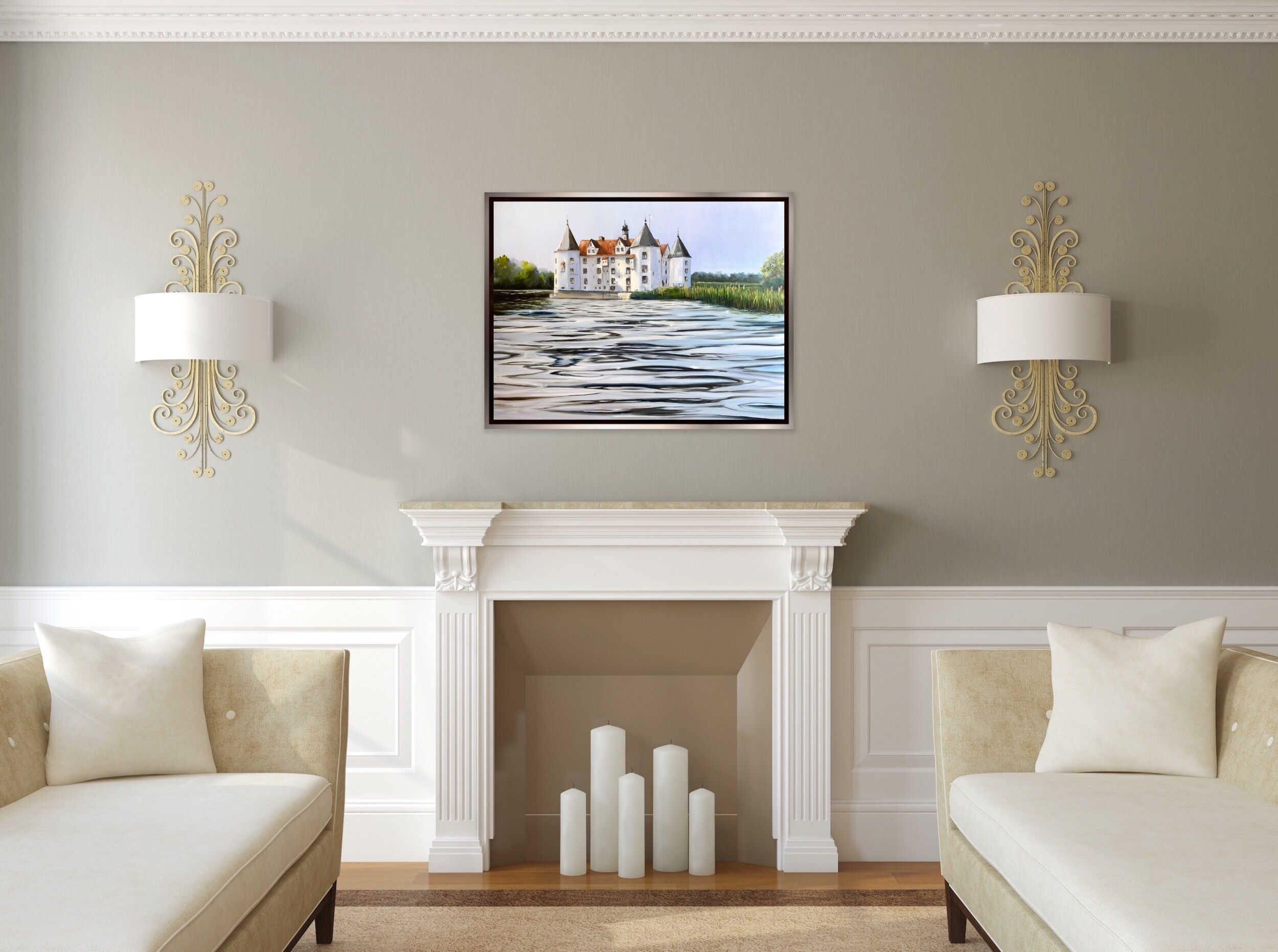Bild "Schloss Glücksburg - Ostsee | Werk-Nr. 200903" (2020)