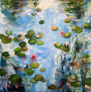 Bild "Sunshine On The Pond 1" (2022)