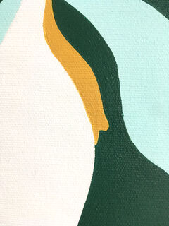 Picture "Snowdrop on sap green" (2024)