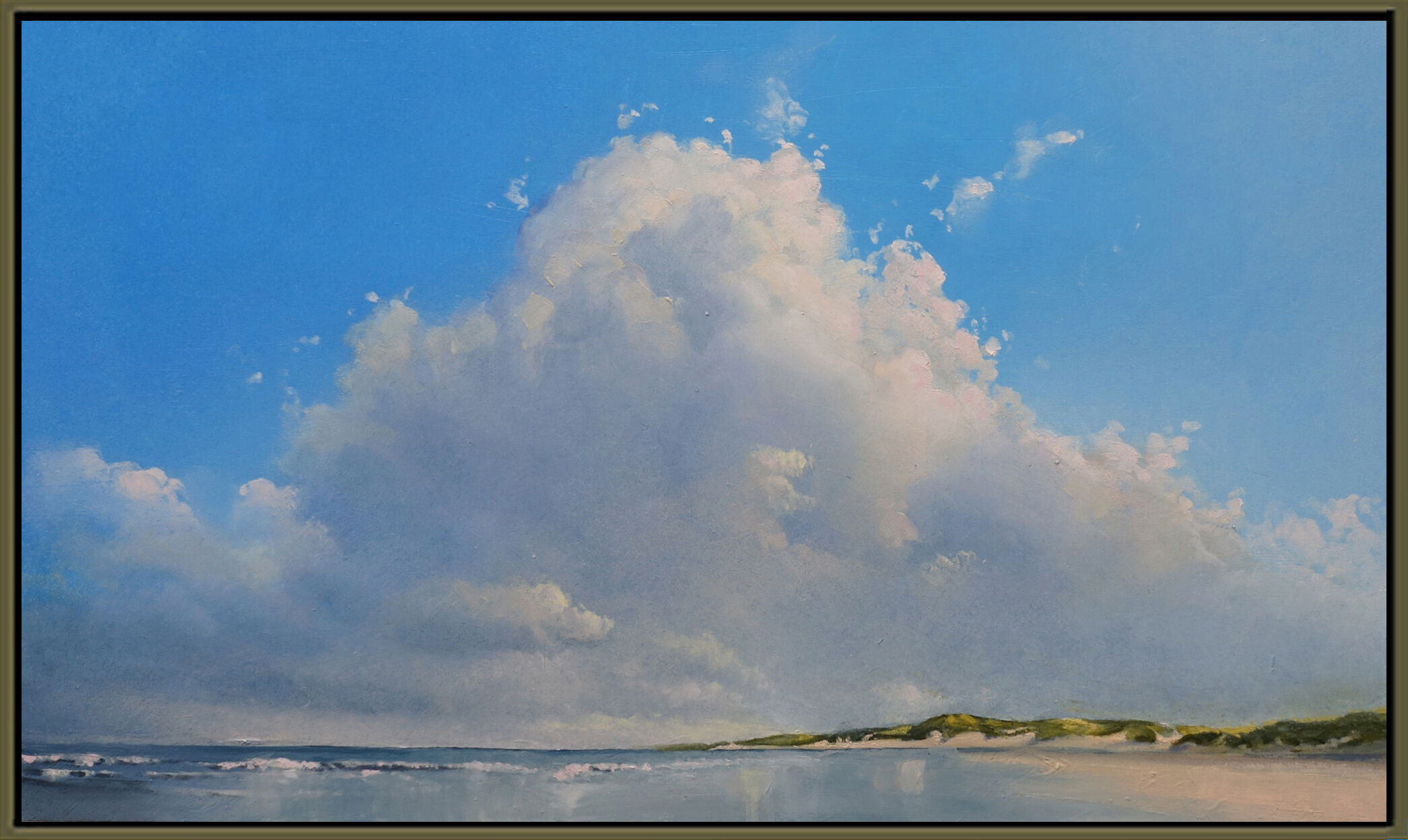 Bild "Strand mit Cumuluswolke" (2021)