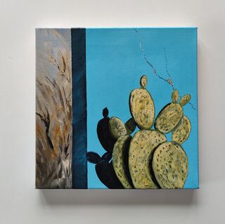 Picture "cactus with turquoise wall" (2009)